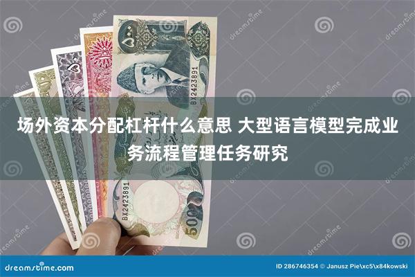 场外资本分配杠杆什么意思 大型语言模型完成业务流程管理任务研究