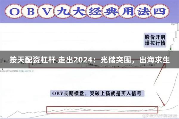 按天配资杠杆 走出2024：光储突围，出海求生