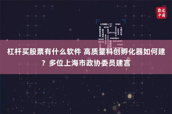 杠杆买股票有什么软件 高质量科创孵化器如何建？多位上海市政协委员建言